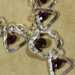 Garnet Triangle Dangle Necklace