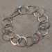 Sterling Silver Large Circle Chain Bracelet