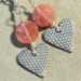 Heart & Cherry Quartz Earrings