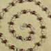 Fuchsia Button Pearl Wire Wrap Necklace