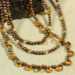 Citrine & Pearl Triple Strand Necklace