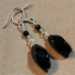 Black Onyx Wire Wrap Earrings