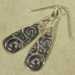 Silver Teardrop Spiral Earrings