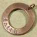 Copper Faith Washer Pendant