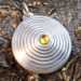 Fine Silver & Citrine Domed Spiral Pendant