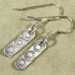 Fine Silver Small Rectangle Shape Earrings