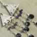 Fine Silver & Iolite Chandelier Earrings