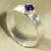 Fine Silver Amethyst Ring