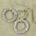 Fine Silver Wavy Washer Earrings